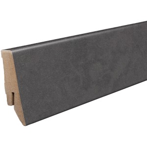 Kronoflooring Sockelleiste K58C Black Pietra Marble, MDF, 260cm lang, zur Wandmontage.