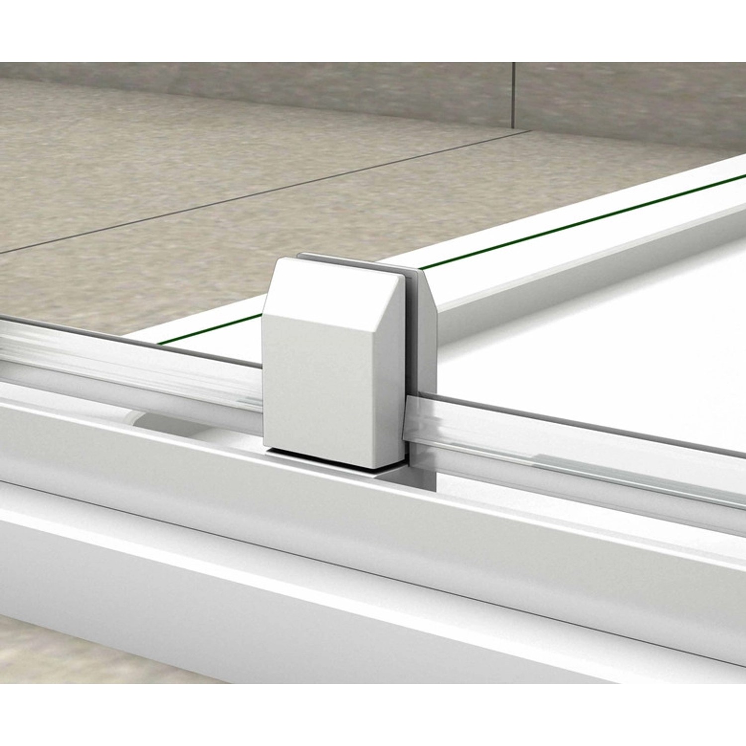 Duschparadies U-Kabine 90 x 90 x 90 cm U-Duschkabine Höhe 185cm Duschtür 5mm ESG Sicherheitsklarglas_9