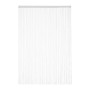 Relaxdays Fadenvorhang Polyester Weiß Kürzbar mit Tunnelzug 1er Pack 145 cm x 245 cm