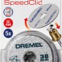 Dremel EZ SpeedClic Metalltrennscheibe, 5er-Pack für Miniaturwerkzeuge.