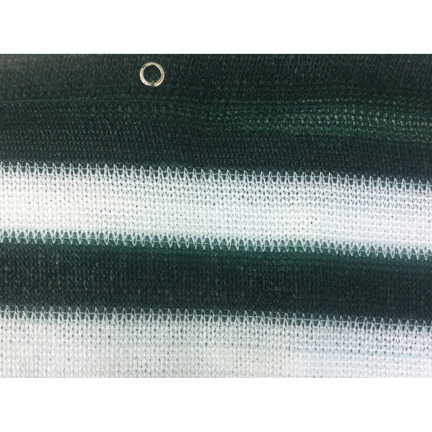 Floracord Balkonsichtschutz, grün-weiß gestreift, mit Öse.