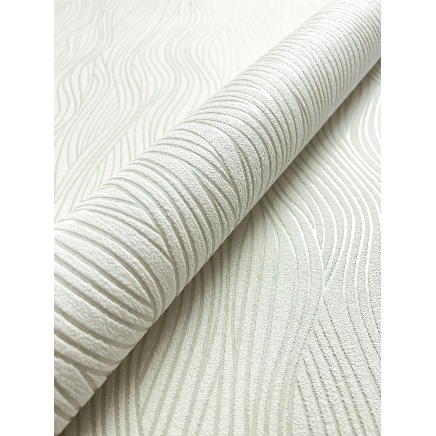 Newroom Vliestapete Rimeda Sage Wellen Streifen FSC® günstig online kaufen