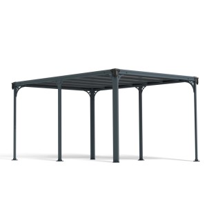 Canopia Gartenpavillon Milano 3.1 x 4.3 in Anthrazit, robust und wetterfest.