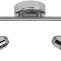 Brilliant LED-Spotrohr Sanny, 2-flammig, aus Eisen und Chrom. Deckenleuchte mit zwei schwenkbaren Spots.