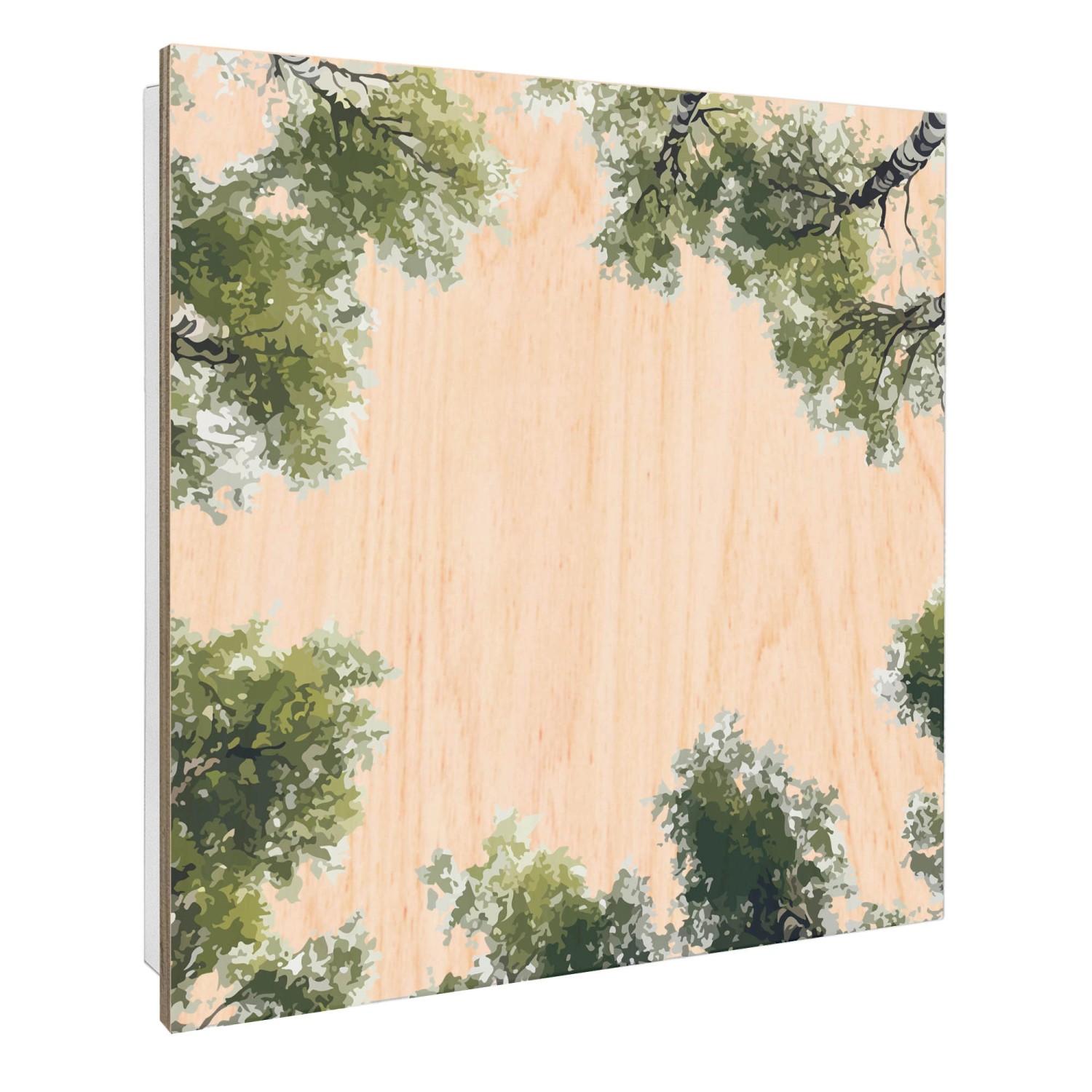 Banjado Großer Schlüsselbox Holz 30x30cm Weiß Scharnier Rechts 50 Haken Sch günstig online kaufen