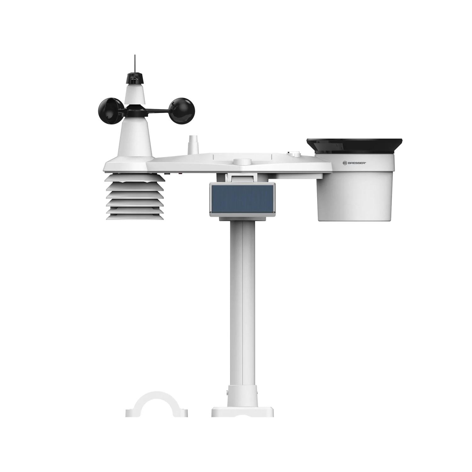 Bresser Solar-Wetterstation 4CAST PRO SF 7-in-1, Außensensor mit Solarpanel, zur Messung von Wetterdaten.
