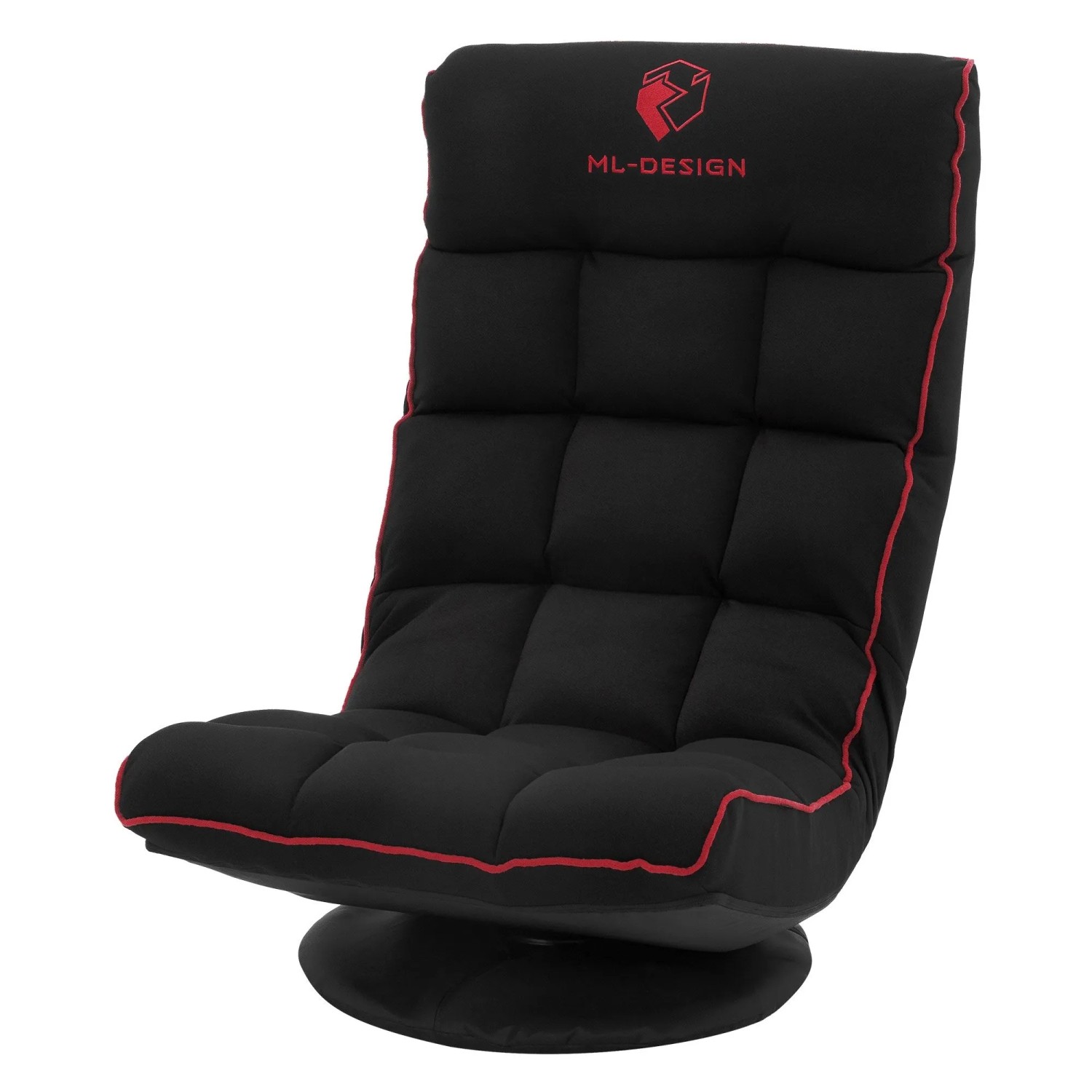 ML-Design Gaming Bodenstuhl Schwarz-Rot 360 Drehbar & Verstellbar