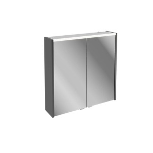 Fackelmann Badmöbel Spiegelschrank B.Round 70 cm Grafit
