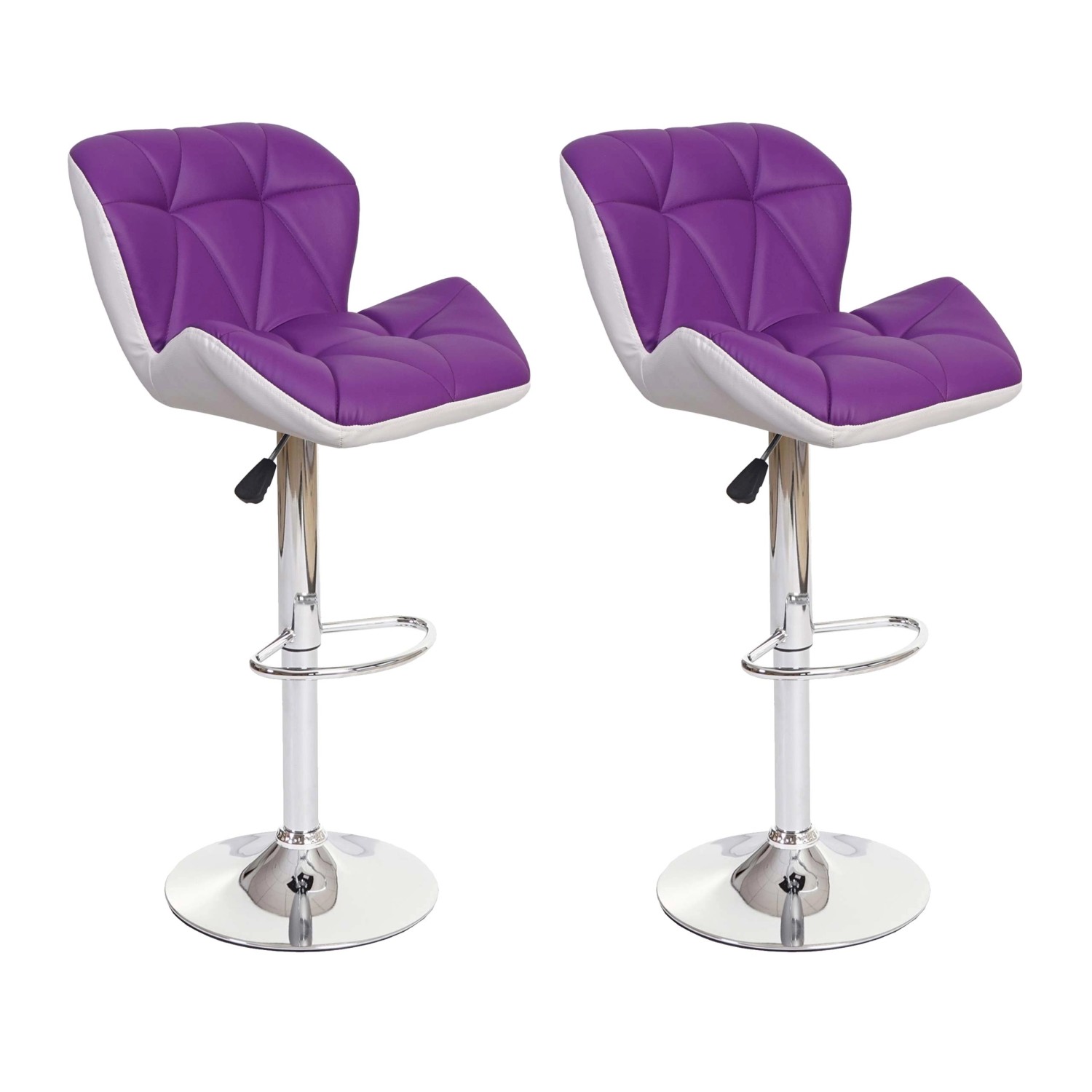 PROREGAL 2er-Set Barhocker Mit Lehne Sitzhöhe 62-83cm Höhenverstellbar Kuns günstig online kaufen