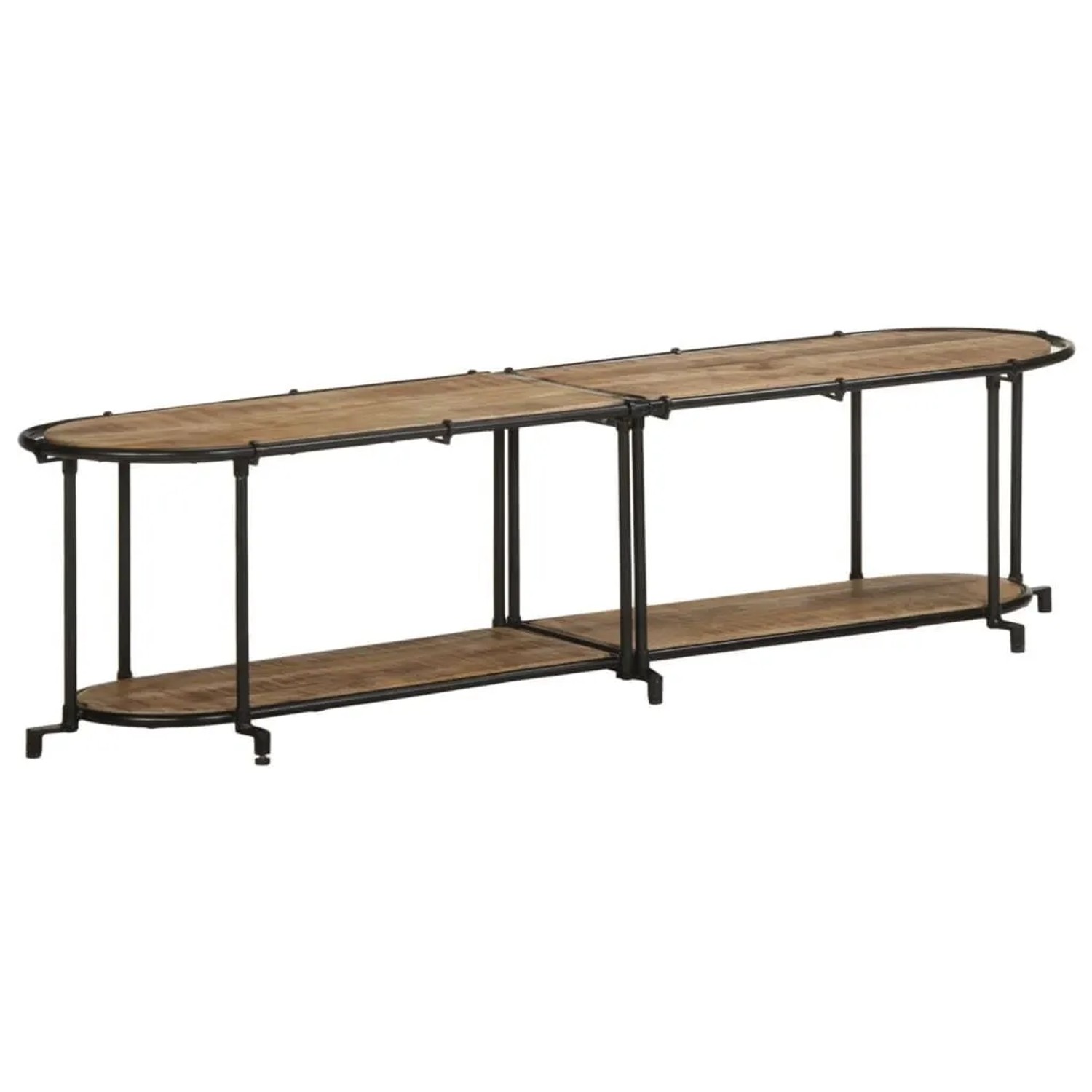 vidaXL TV-Regal 160x42x40 cm Raues Mangoholz 4013491