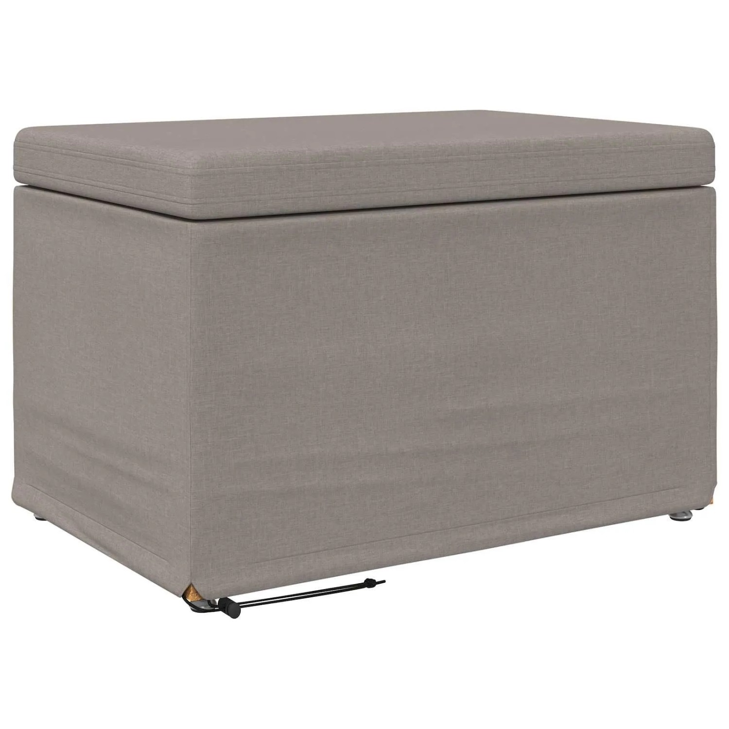 vidaXL Hocker Taupe 61 x 41 x 40 cm Stoff und Pressholz 876762