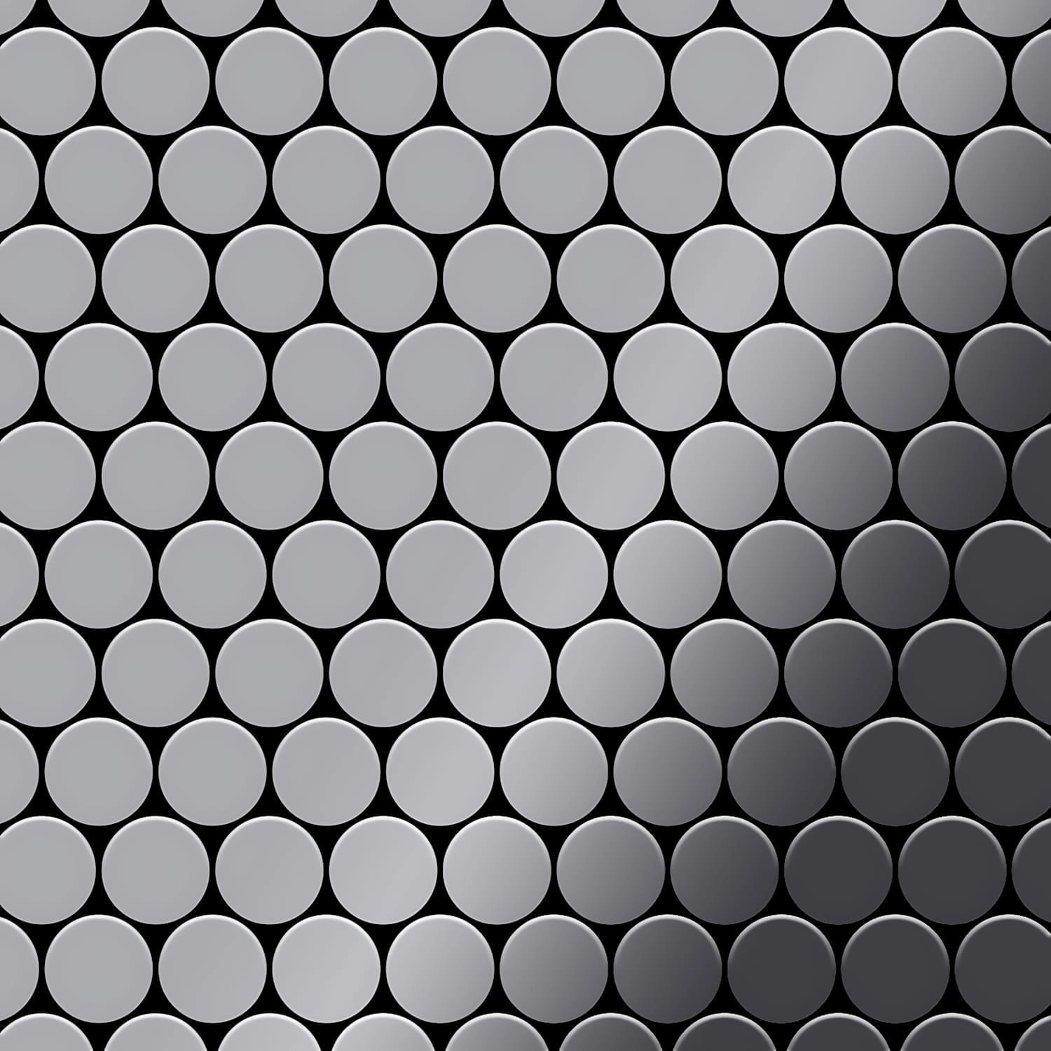 ALLOY Mosaik Fliese Massiv Metall Edelstahl Hochglanz Grau 1,6mm Dome-s-s-m günstig online kaufen