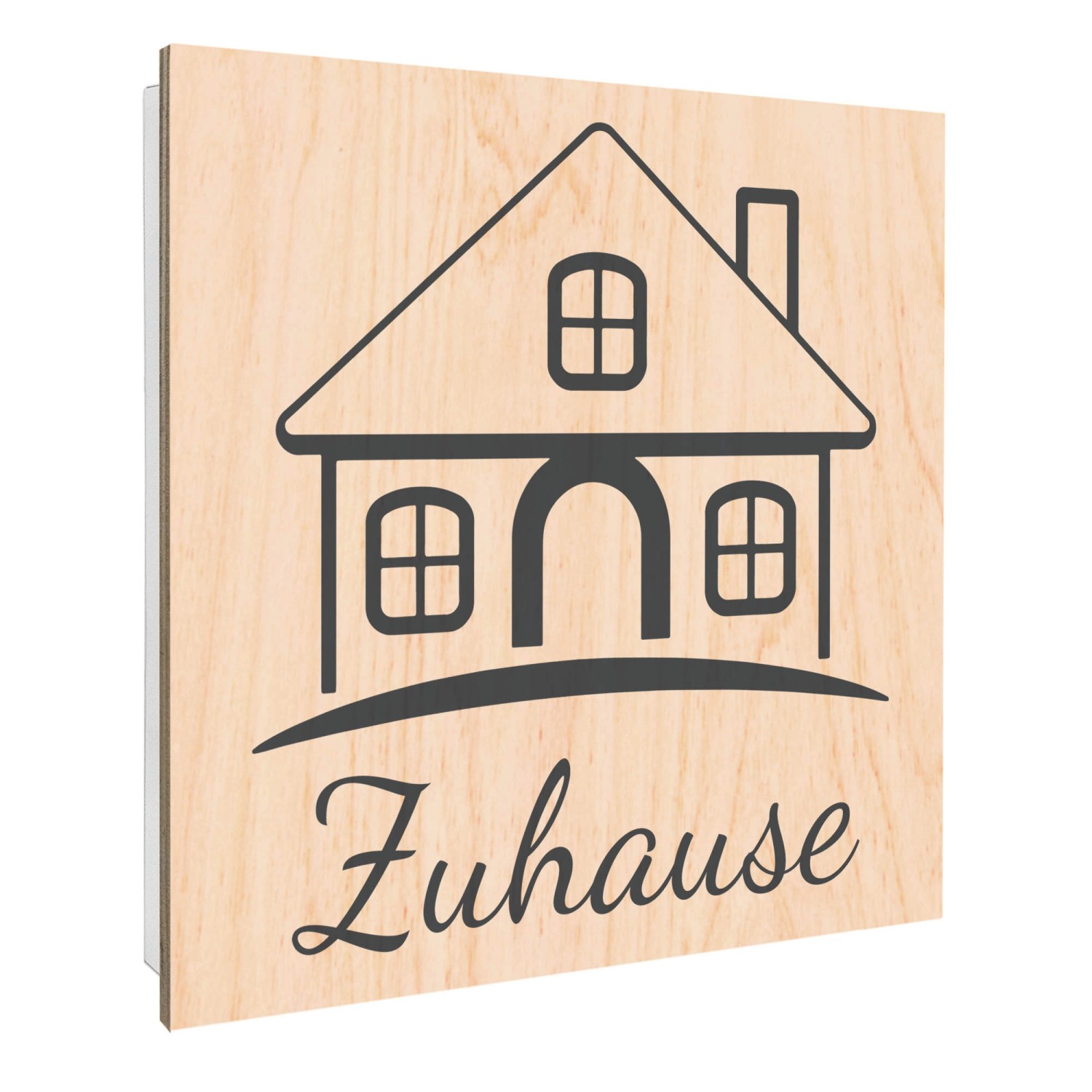 Banjado Großer Schlüsselbox Holz 30x30cm Weiß Scharnier Rechts 50 Haken Sch günstig online kaufen
