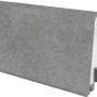 Hartschaum Sockelleiste Modern 60 sk Milano, grau, 17x60x2500 mm, selbstklebend.
