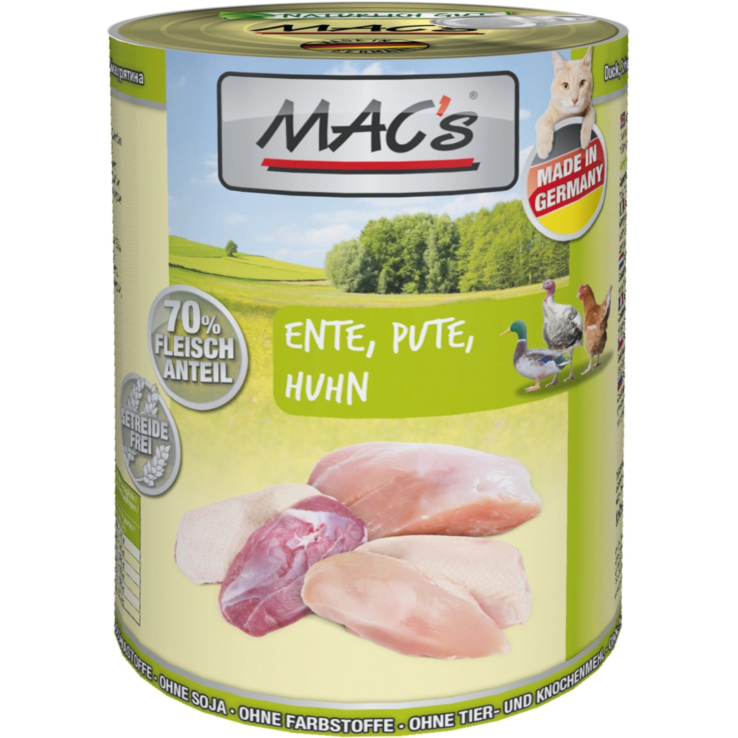 Mac's Katzen-Nassfutter Ente Pute und Huhn 400 g