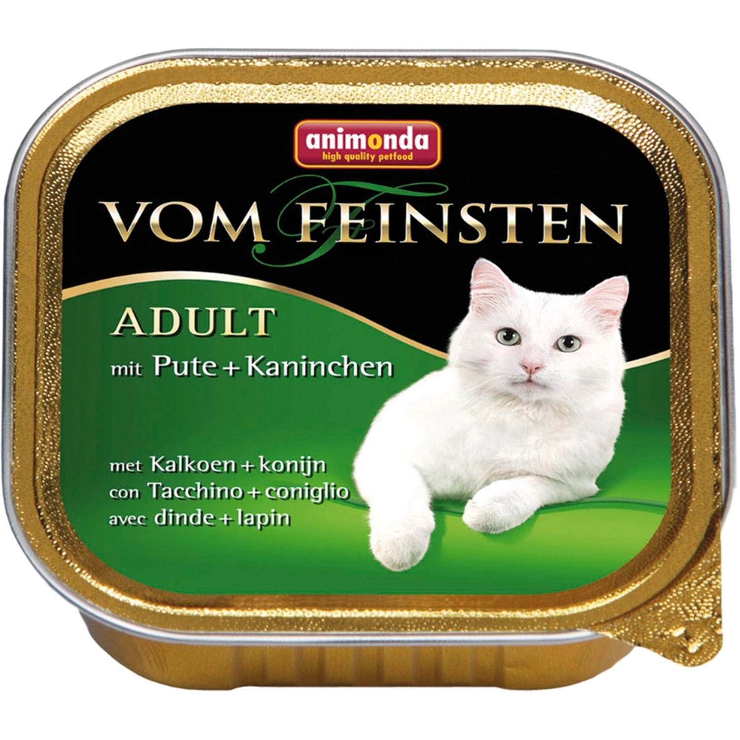 Vom Feinsten Katzen-Nassfutter Adult Pute und Kaninchen 100 g