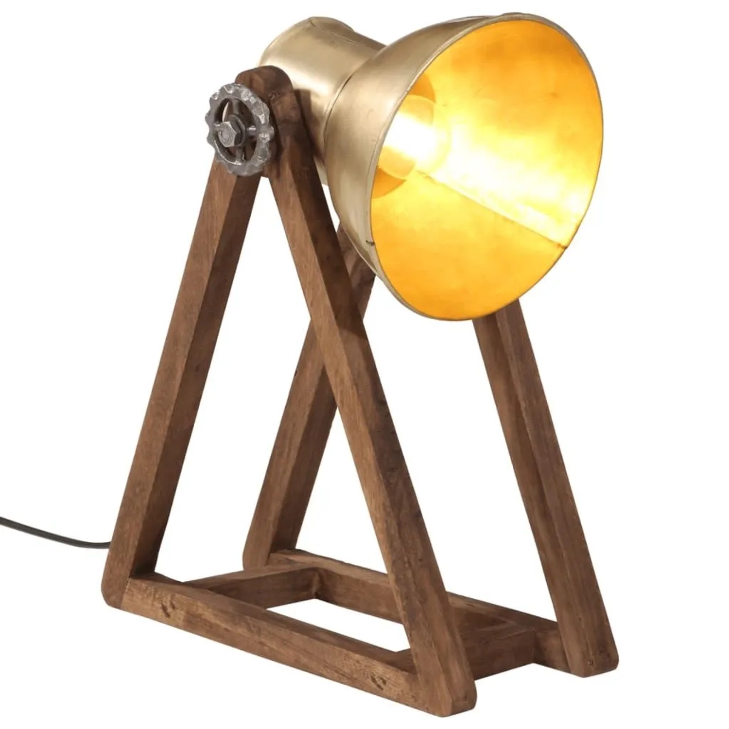 vidaXL Schreibtischlampe 25 W Antik-Messing 30x17x40 cm E27 371898