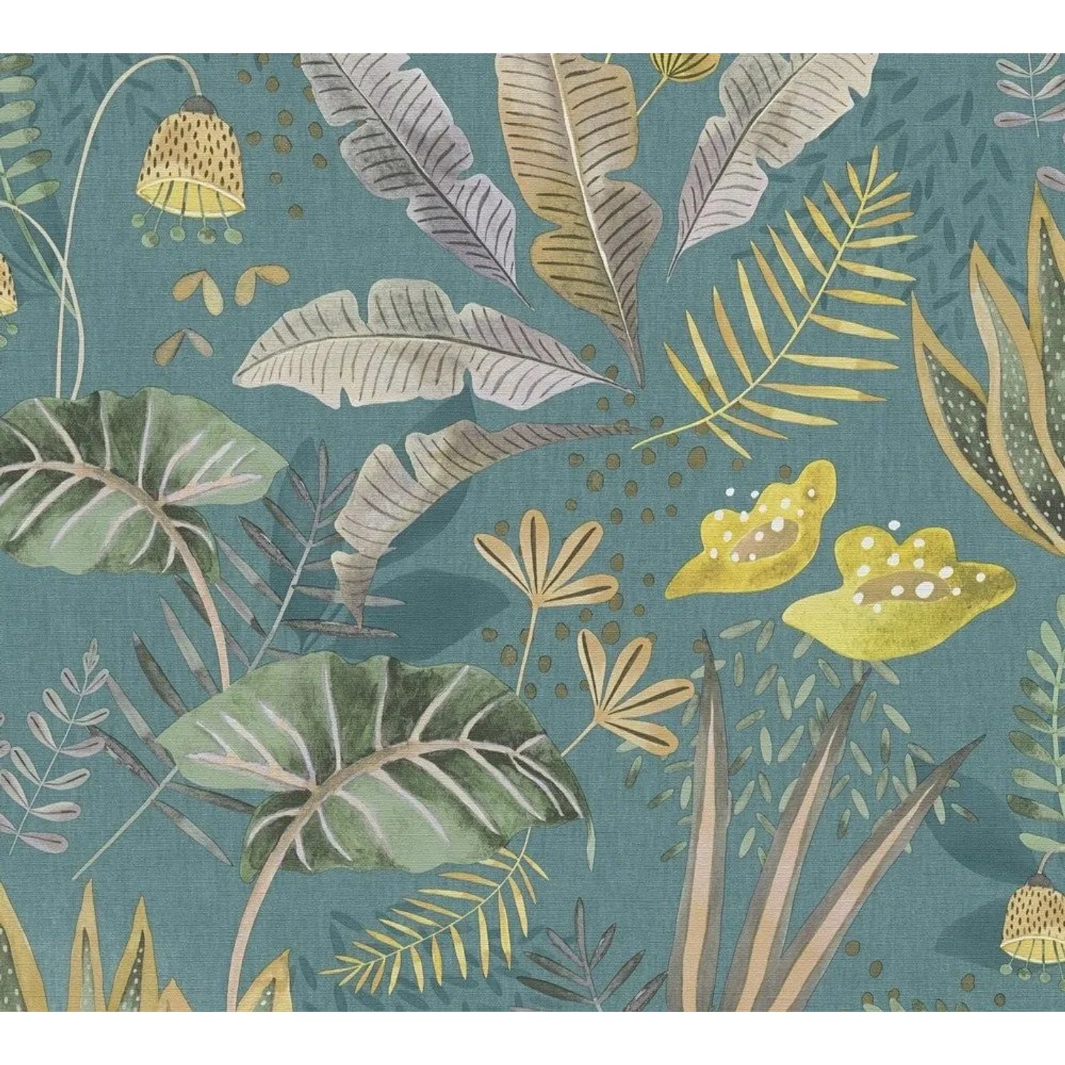 Tadessi Tapete Floral M1-No.10960 Vliestapete in Petrol