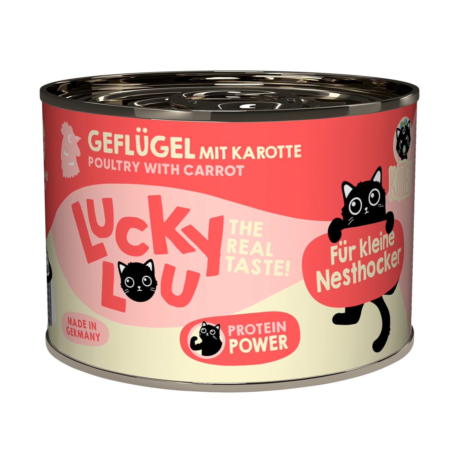 Lucky Lou Katzen-Nassfutter Lifestage Kitten Geflügel 200 g
