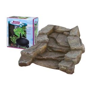 Garden Stream Set: Steinoptik Wasserlauf Element Flagstones 81 cm mit Pumpe für Teich & Garten.