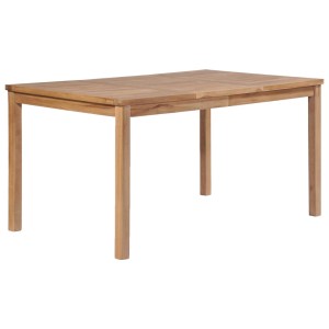 vidaXL Gartentisch aus Teakholz, 150x90 cm, ideal für Garten und Terrasse.