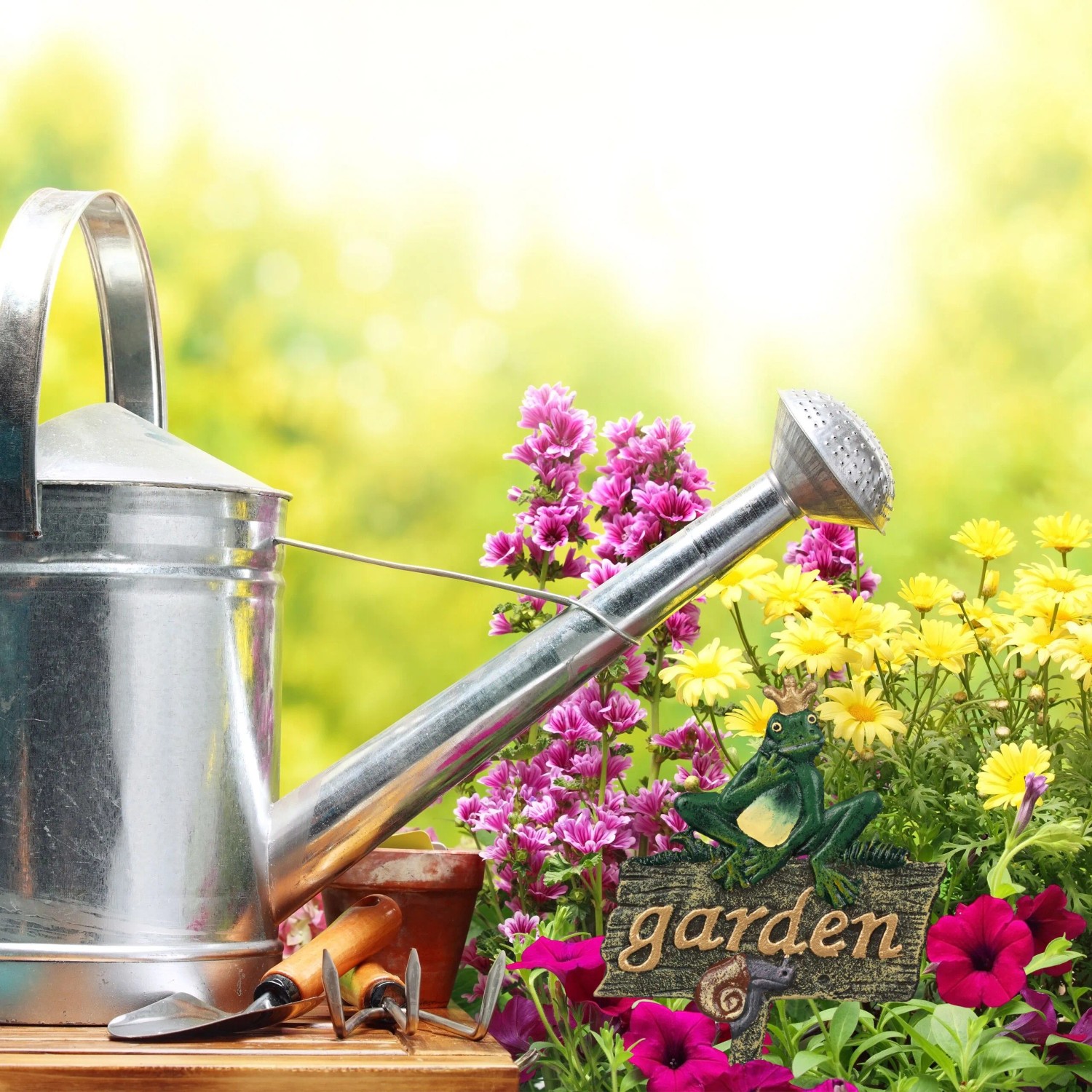 Relaxdays Gartenstecker Gusseisen Bunt Wetterfest 27,5 cm x 15,5 cm x 0,5 cm_2