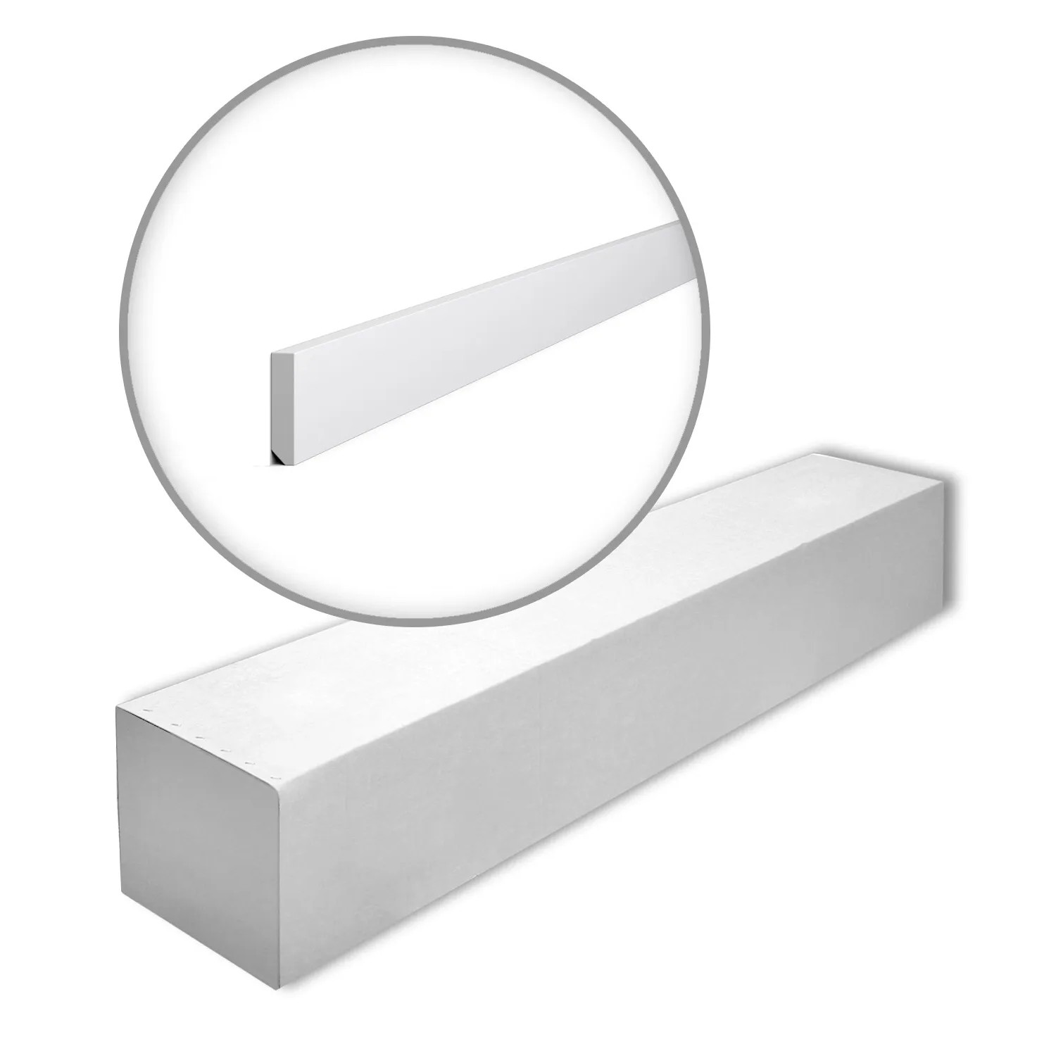 NOEL & MARQUET NMC FT2F-Box WALLSTYL Sockelleisten 1 Karton Set mit 17 Wandleisten 34 m Weiß