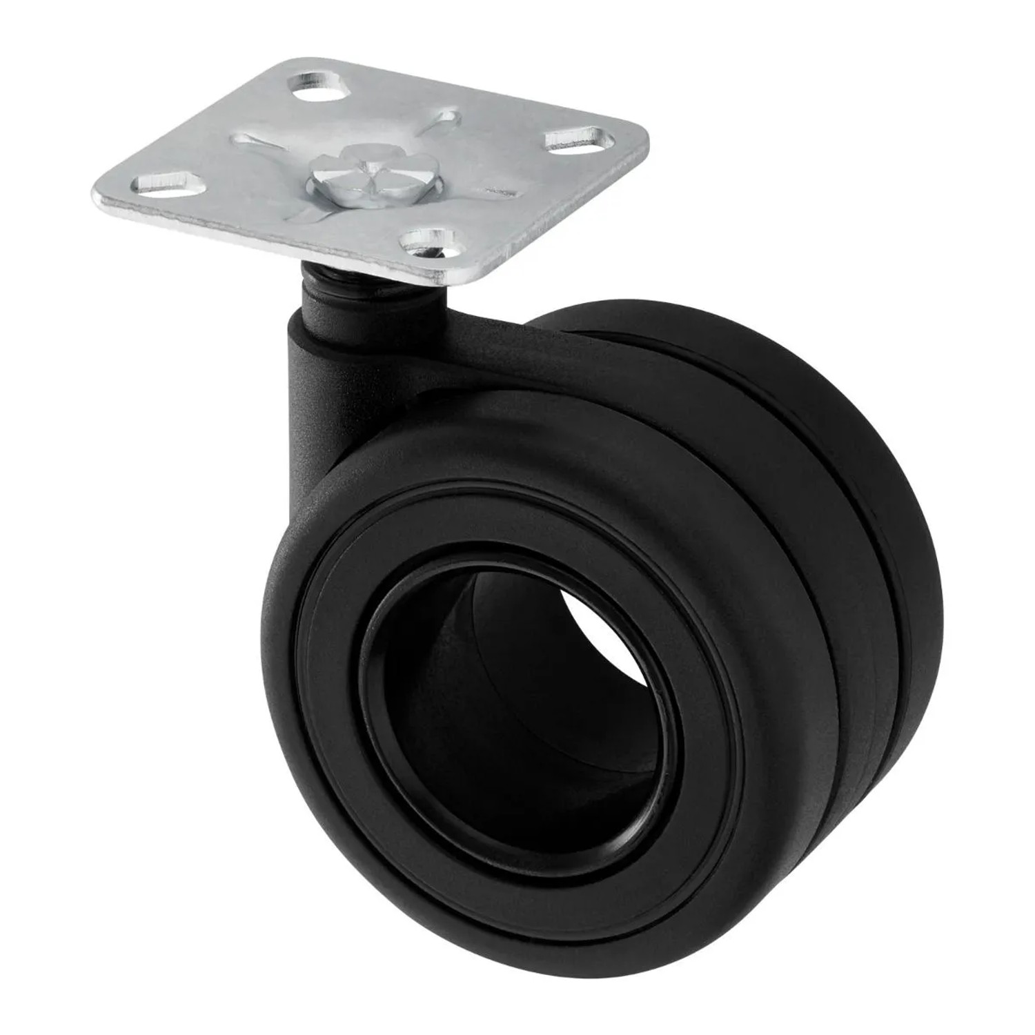 SOTECH Design Doppel Möbelrolle KÖLN Ø65 mm Belastbar Bis 60 Kg