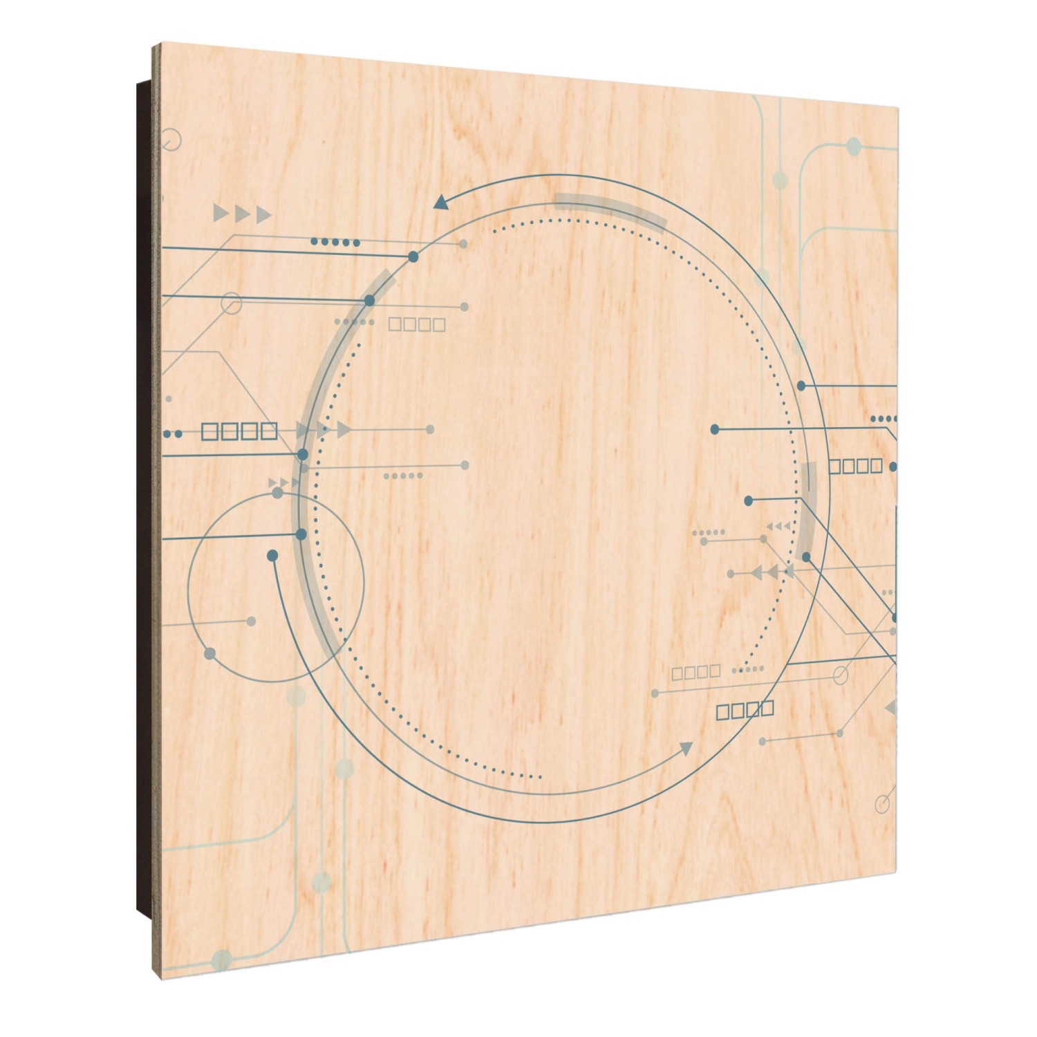 Banjado Großer Schlüsselkasten Holz 30x30cm Schwarz Scharnier Links 50 Hake günstig online kaufen