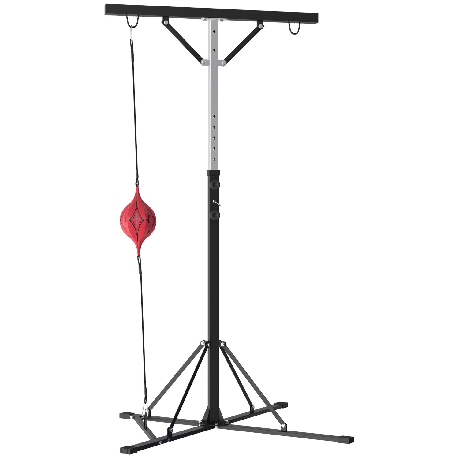 SPORTNOW Boxsackständer Stahl Schwarz 160L x 145B x 175 220H cm