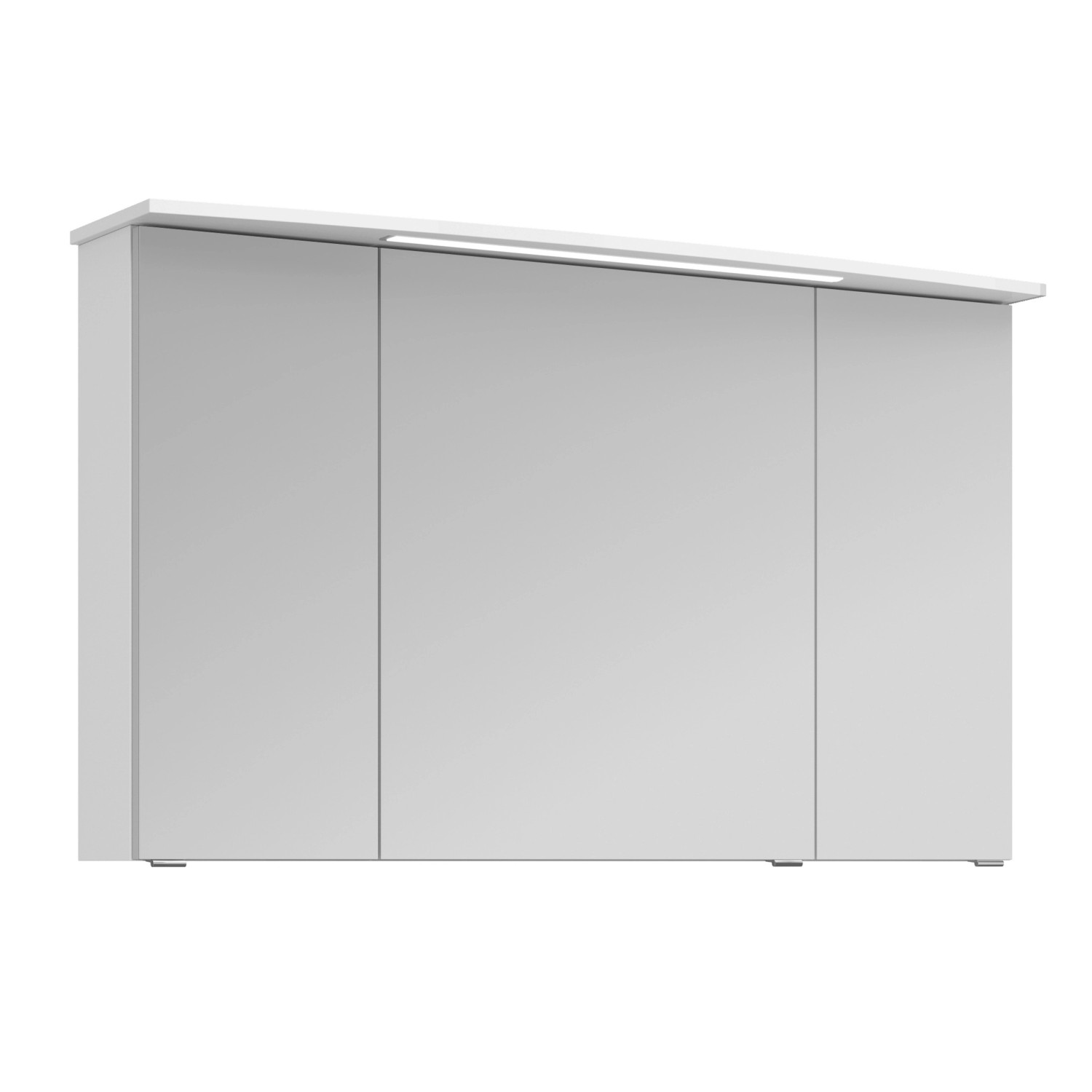 Pelipal Spiegelschrank Serie 4010 Weiß Glänzend 122 cm mit Softclose Türen
