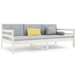 vidaXL Tagesbett ohne Matratze Weiß 80x200 cm Massivholz Kiefer 814680