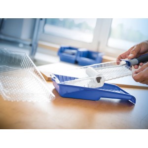 LUX Farbwannen-Einleger, 3er-Set, transparent, für saubere Farbwannen und gleichmäßigen Farbauftrag.