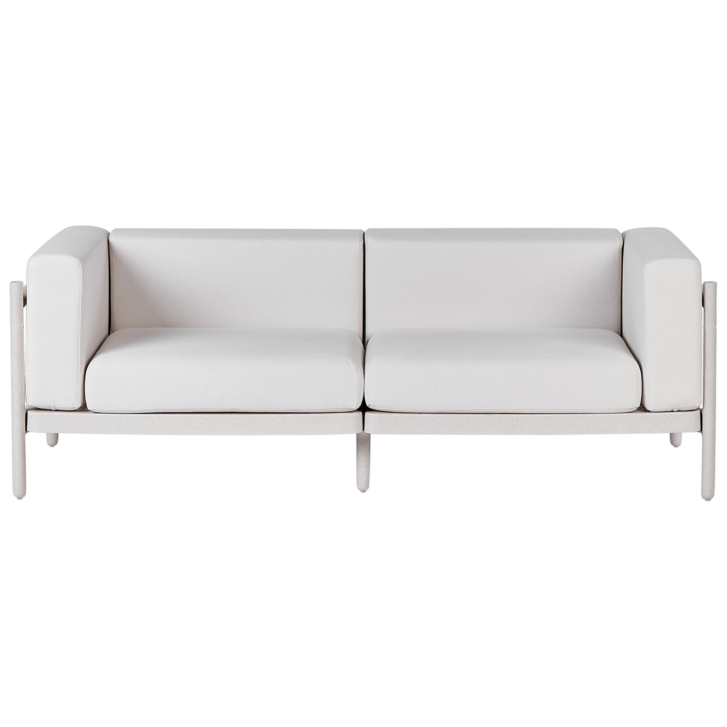 Beliani Gartensofa Beige 73x187x68