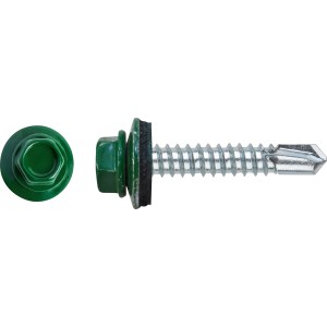 Blechschrauben Sechskantkopf Ø 4,8 mm x 35 mm Stahl 100 Stück