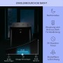Schwarze Klarstein Grandbreeze Eco 12K Klimaanlage im Nachtmodus mit leisem Betrieb.