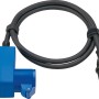 Schwarzblaues Caravan Verlängerungskabel 1,5m mit CEE Stecker und Kupplung, IP44 spritzwassergeschützt.