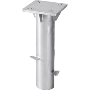 Schneider Universal-Bodenplatte zum Einbetonieren für Ampelschirme, verzinkter Stahl.