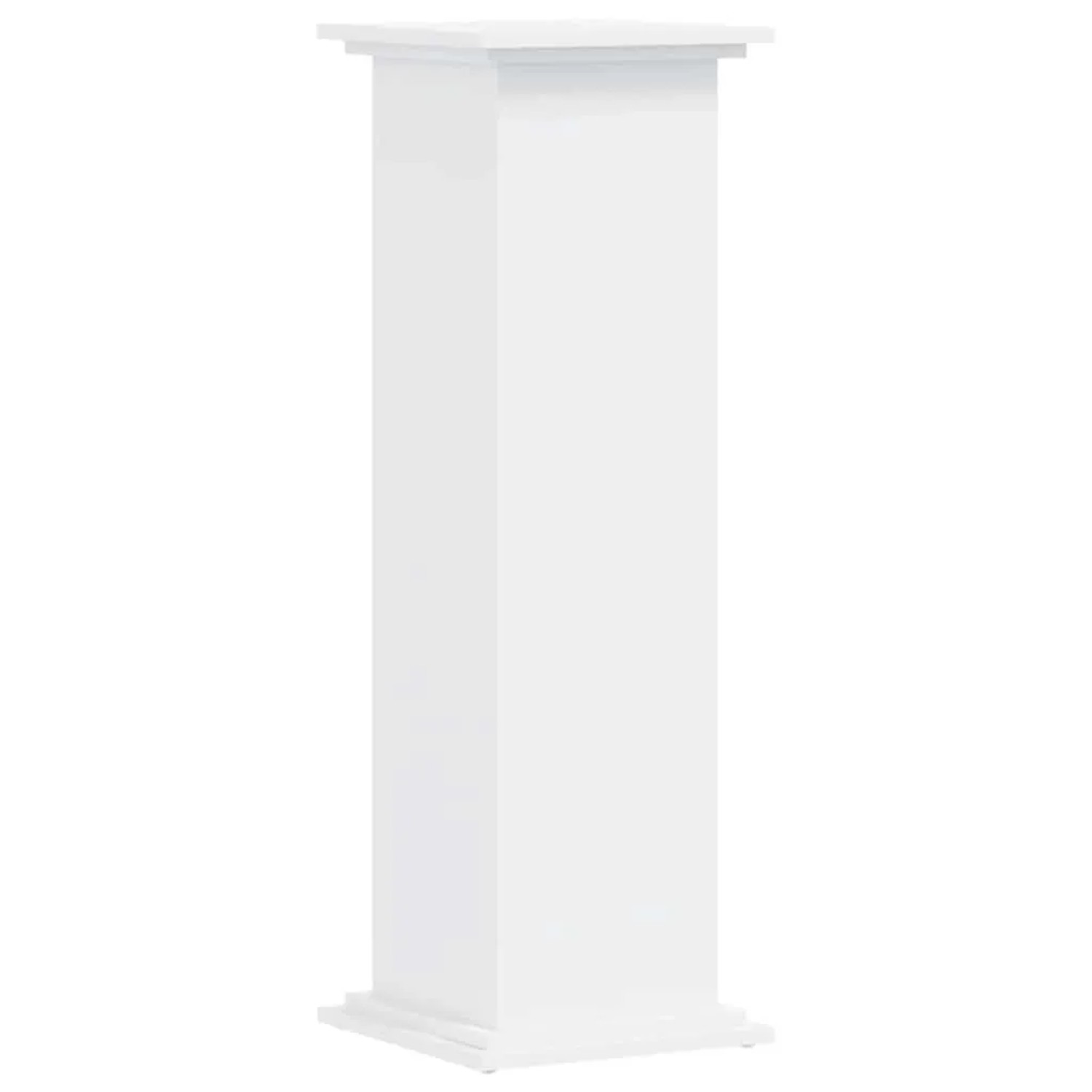 vidaXL Pflanzenständer Weiß 33x33x100 cm Holzwerkstoff 852978