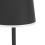 Detailaufnahme: Schwarze EGLO LED Akku Stehlampe MANNERA-L mit Touchdimmer und weißem Rand.