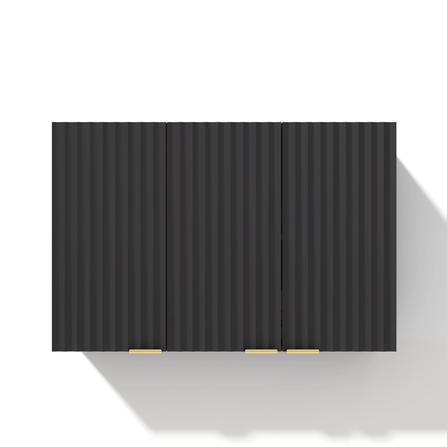 Merax Küchen Wandschrank 90x29x60 cm 3 Türen Hängeschrank Wohnzimmer