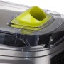 Detailaufnahme des Zodiac Akku-Poolroboters CNX-Li 5220 iQ in Grau mit gelbem Detail.
