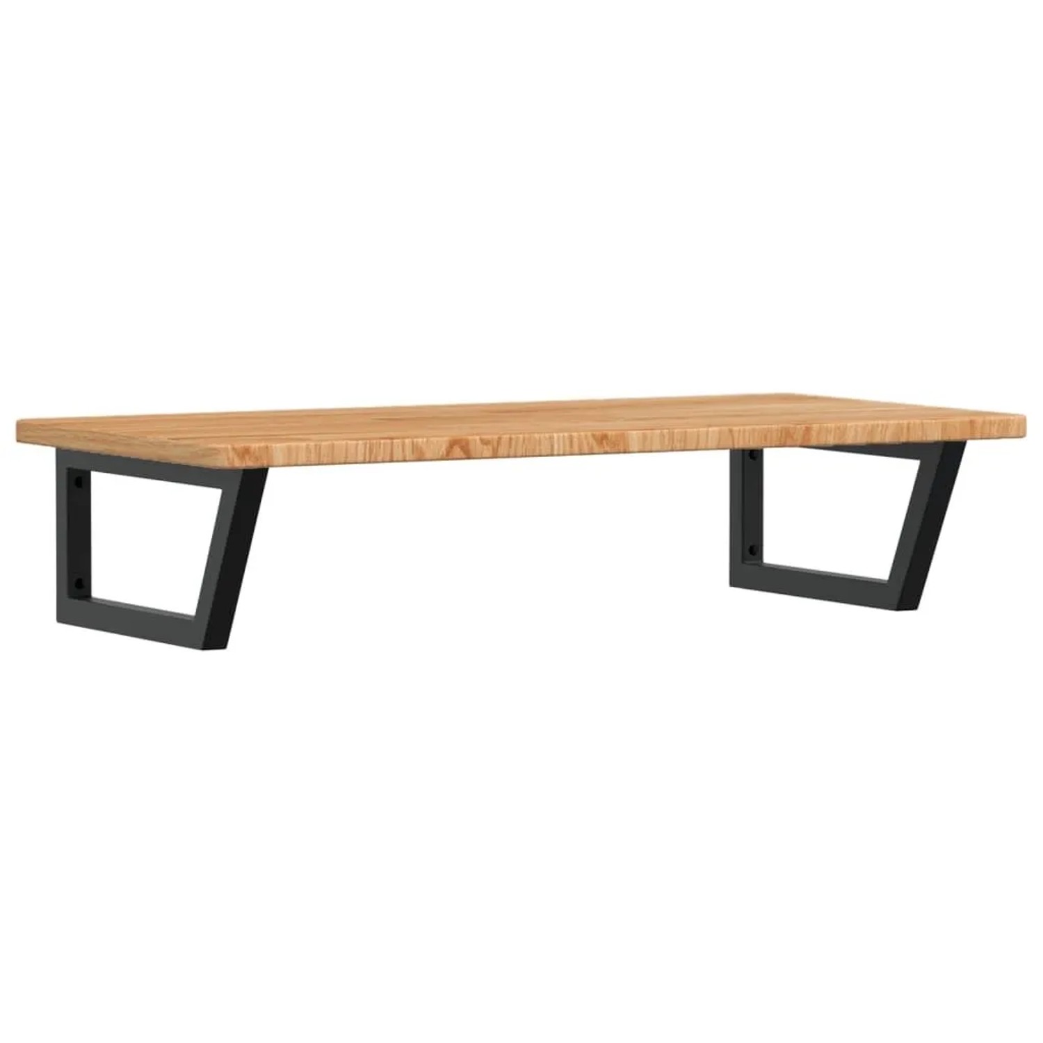 vidaXL Waschtischplatte mit Halterung Stahl und Massivholz Eiche 3302399 günstig online kaufen