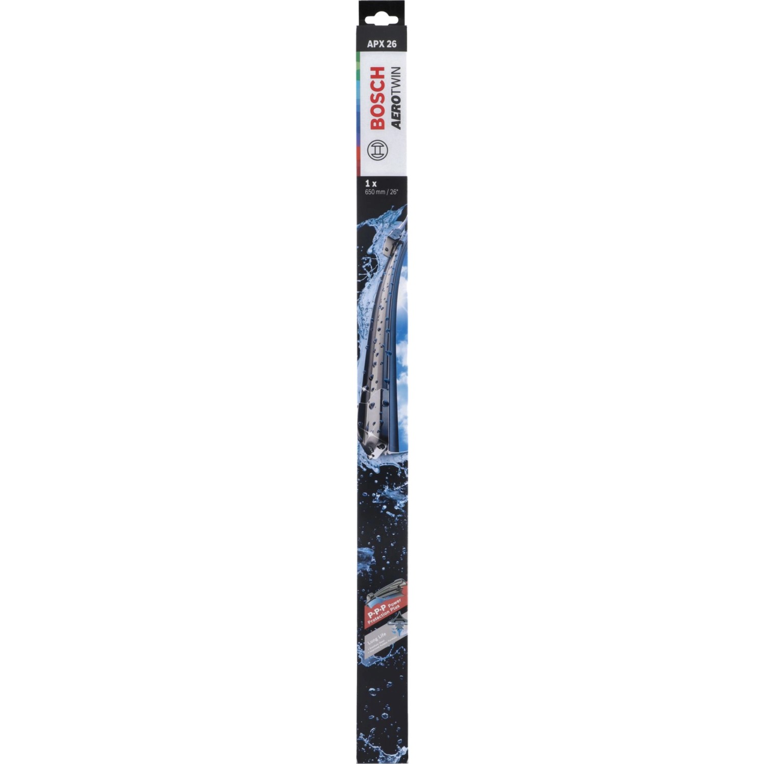 Bosch Aerotwin APX26 Wischblatt, 65 cm, im Paket. Für klare Sicht und einfache Montage.