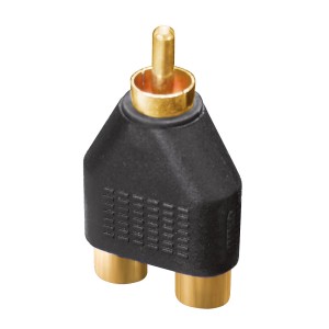 Dynavox Cinchadapter mit 2 Buchsen und 1 Stecker für Audioverbindungen.