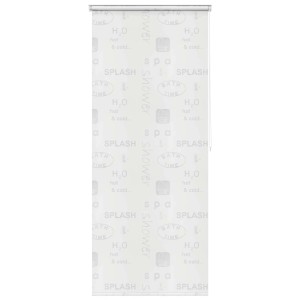 vidaXL Duschrollo 120x240 cm Splash-Design 142873