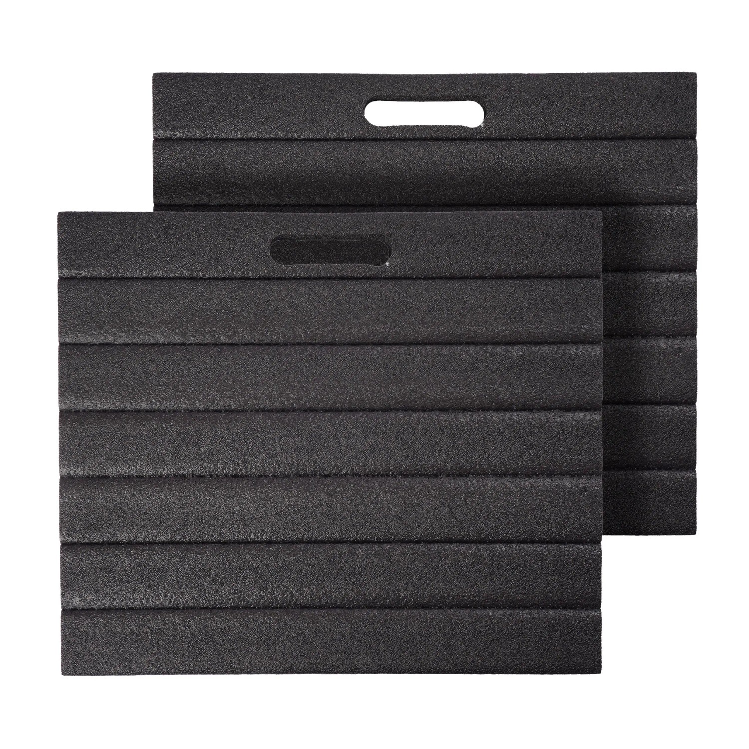 Relaxdays Kniekissen 2er Set Polyethylen Schwarz Polsternd Kompakt