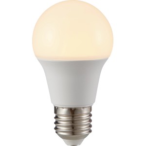 E27 LED-Lampe in Glühlampenform, 4,8 W, warmweißes Licht. Ideal für Innenräume.
