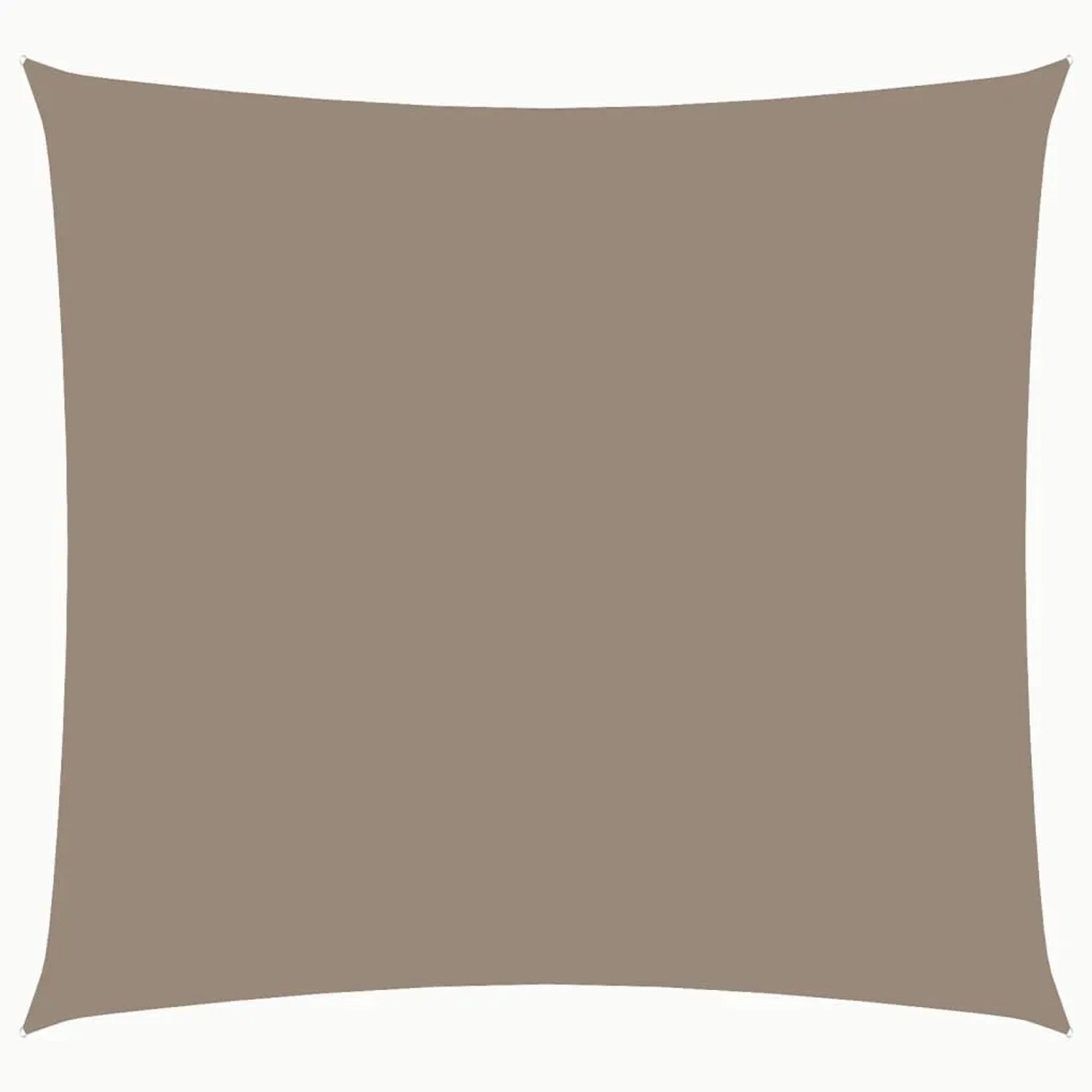 Furnicato Sonnensegel Oxford-gewebe Quadratisch 25x25 M Taupe