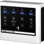 Karibu Sauna Steuergerät Gunda Bio mit digitaler Anzeige und Tasten zur Einstellung von Temperatur und Feuchtigkeit.